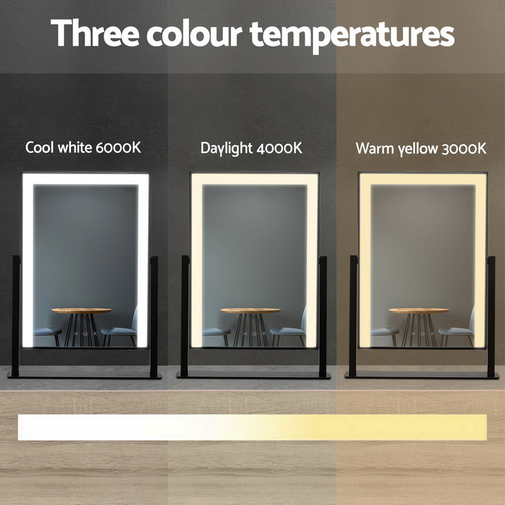 Embellir Makeup Mirror 30x40cm with LED Light and Rotation