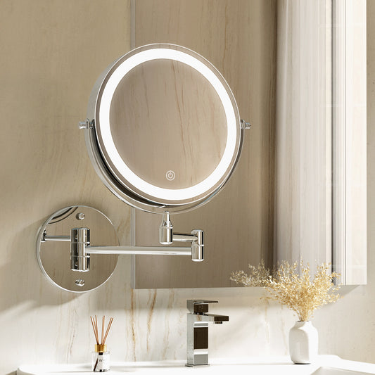 Embellir Extendable Makeup Mirror 10X Magnifying with LED Light