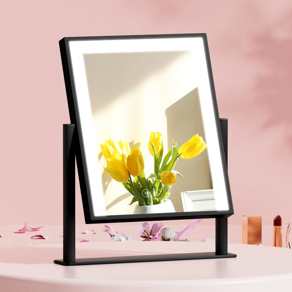 Embellir Makeup Mirror 25x30cm with LED Light and Rotation