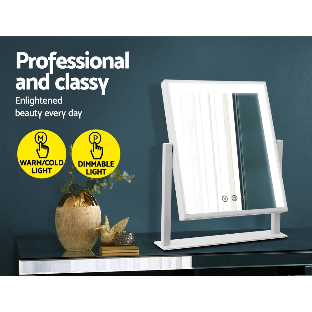 Embellir Makeup Mirror 25x30cm with LED Light and Rotation