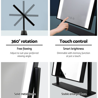 Embellir Makeup Mirror 30x40cm with LED Light and Rotation