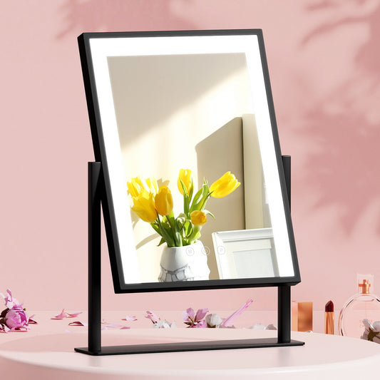 Embellir Makeup Mirror 30x40cm with LED Light and Rotation