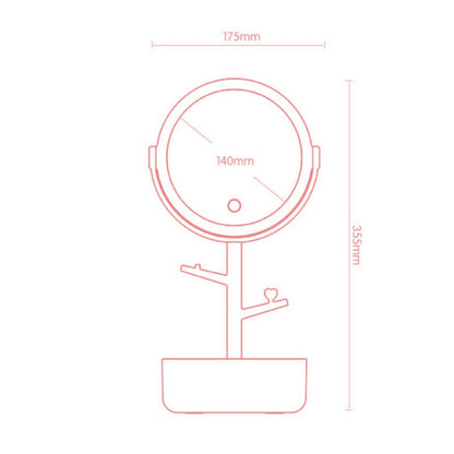 Ecoco Smart LED Light Makeup Mirror with Touch Screen 360°