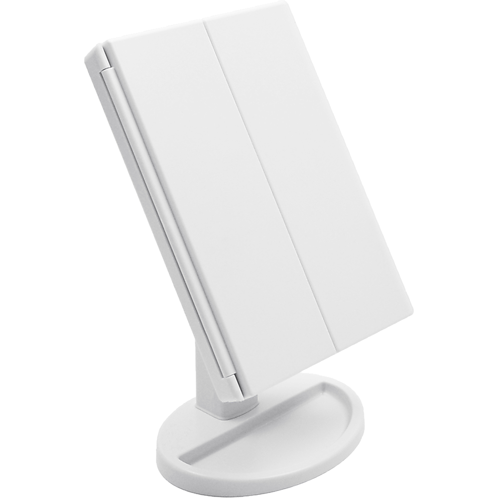 Makeup Mirror With LED Light Tri-Fold Touch for Perfect Beauty